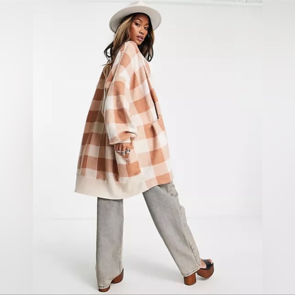 Free People | Benji Check Long Cardigan | Medium - Picture 3 of 16